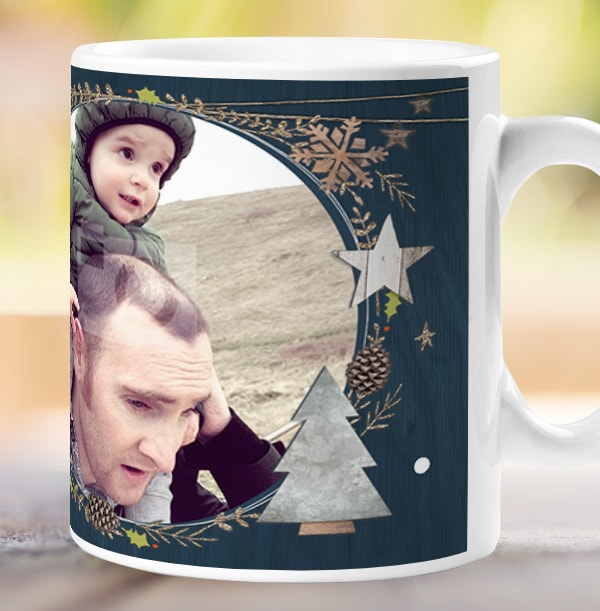 Dad Merry Christmas Photo Mug