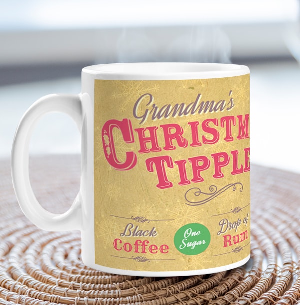 Personalised Mug - Photo Upload Grandma's Christmas tipple