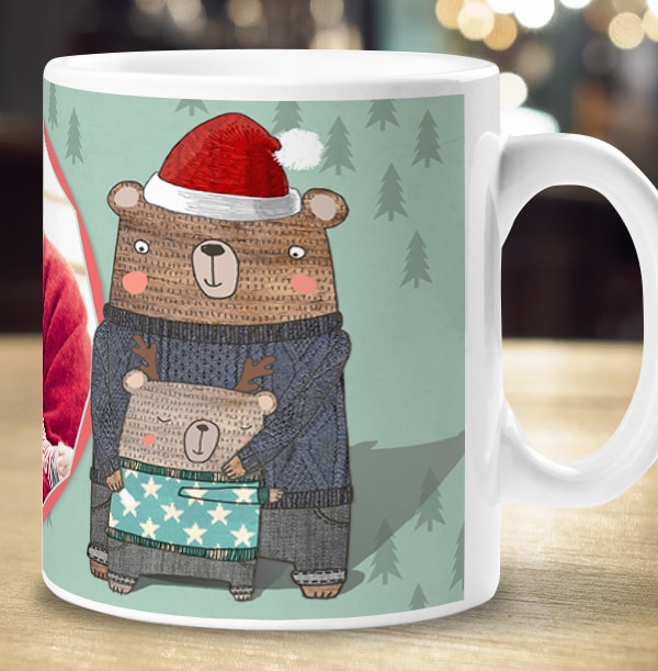 Grandad Happy Christmas Photo Mug