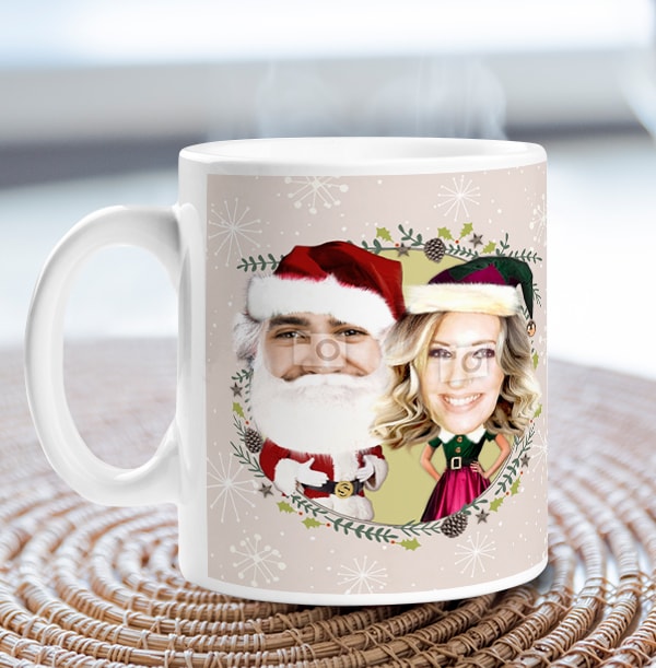 Mr & Mrs Claus Photo Mug