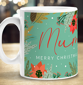 Merry Christmas Mum Photo Upload Mug