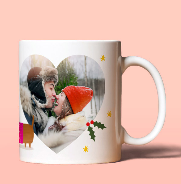 One I Love Christmas Heart Mug