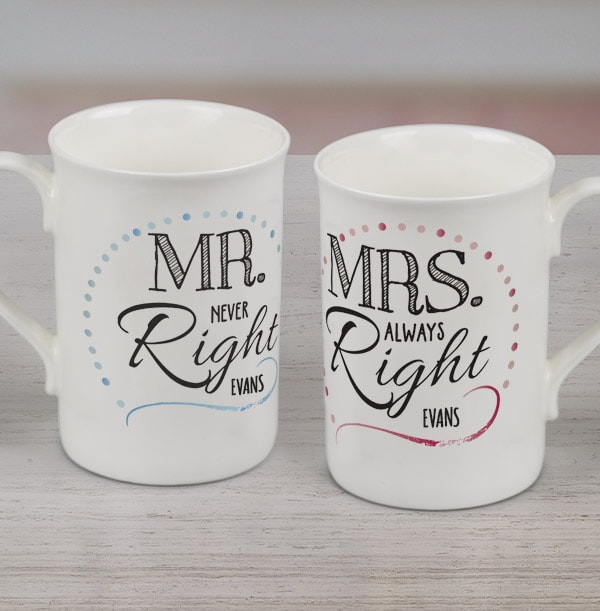 Mr & Mrs Windsor Mug Set