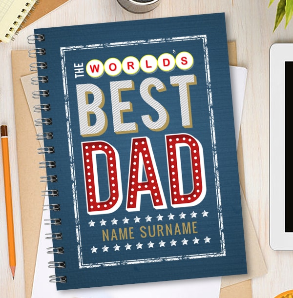 Name in Lights - Best Dad Notebook