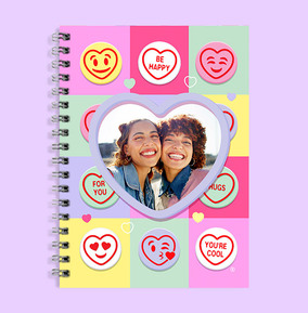Swizzels Love Hearts Photo Upload Notebook