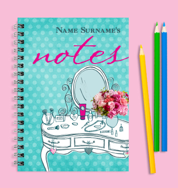 Boudoir & Blusher Dressing Table Notebook