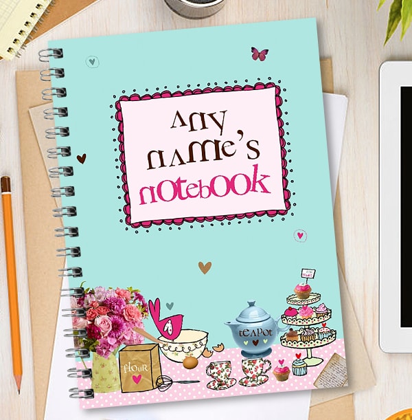 Personalised Name Baking Cake Notebook