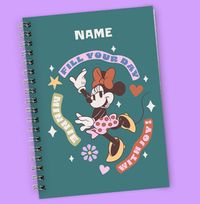 Tap to view Personalised Minnie Mouse Notebook