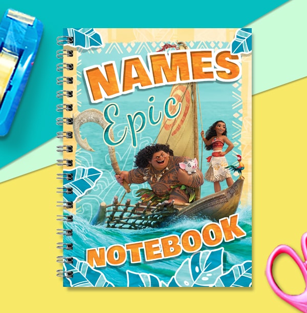 Moana Personalised Notebook
