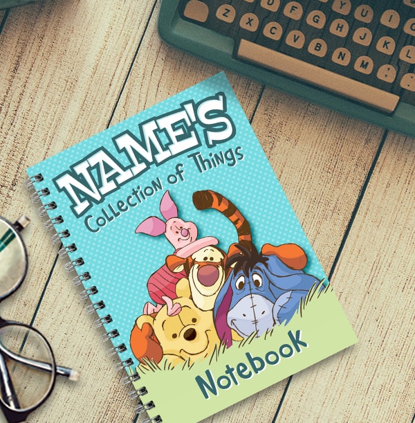 Winnie The Pooh Personalised Notebook