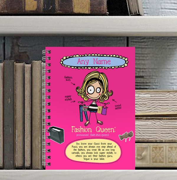 Definitely You Fashion Queen Notebook