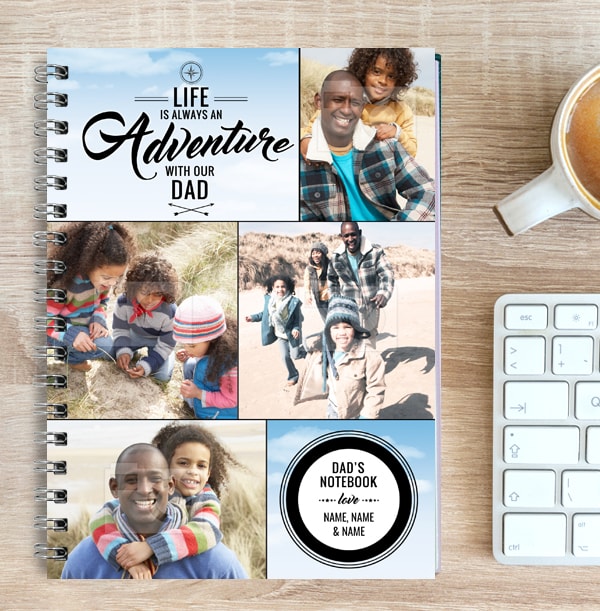 Dad Photo Collage Notebook, Adventure