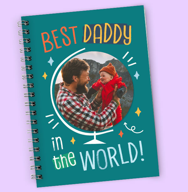 Cancer Research UK Best Daddy in the World Photo Upload Notebook