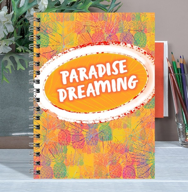 Tropical Personalised Notebook, Paradise Dreaming
