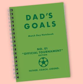 Photo of Dad's Goals Notebook