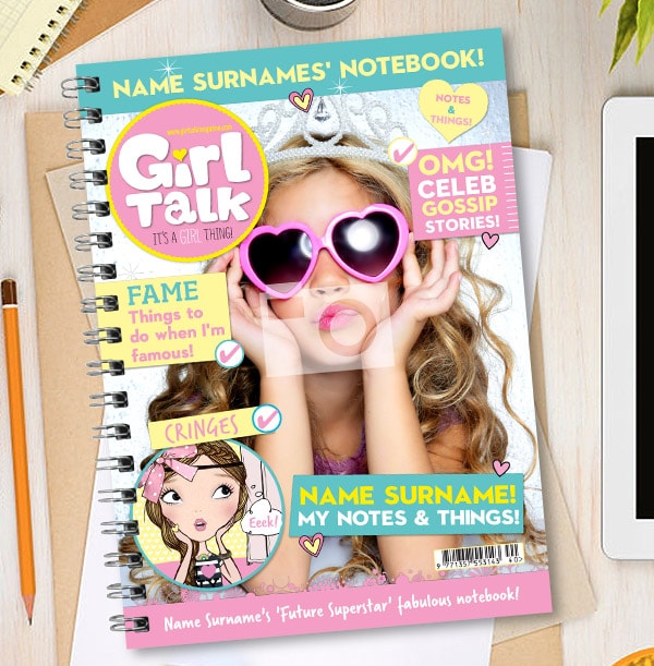 Girl Talk Blue & Pink Notebook