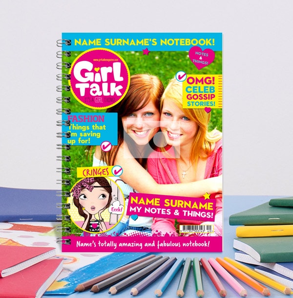 Girl Talk Blue & Cerise Notebook
