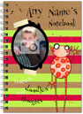 Hairy Scary Boy Photo Notebook Old