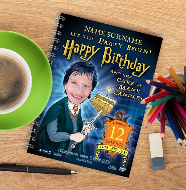 Magic Wizard Personalised Birthday Notebook