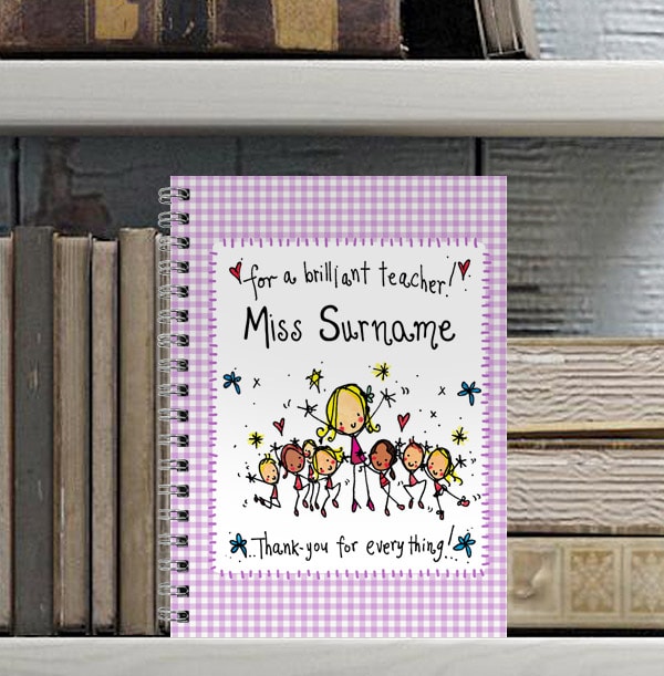 Brilliant Teacher Personalised Notebook, Juicy Lucy