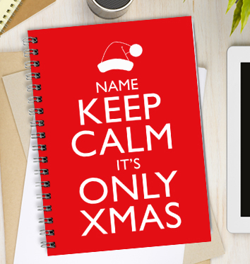 Keep Calm Only Xmas Notebook