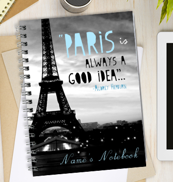 Love Fashion Inspire Paris Notebook