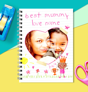 Love From Me Mum Crown Notebook