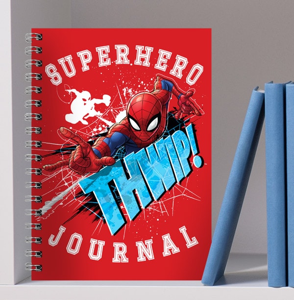 Spiderman Notebook - Personalised Superhero Journal