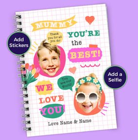 Photo of Mummy You're The Best Funky Faces Photo Notebook
