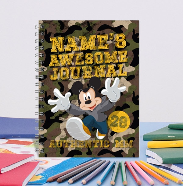 Mickey Mouse Awesome Personalised Notebook