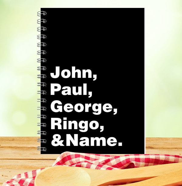 The Beatles & Name Personalised Notebook