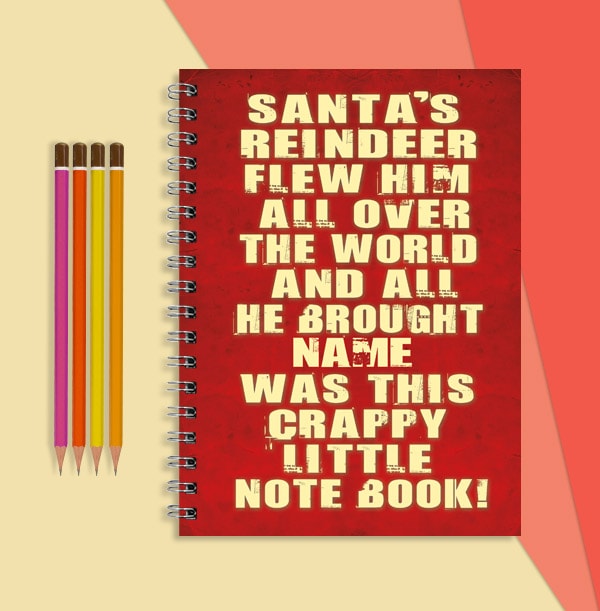 Hoots Crappy Christmas Notebook
