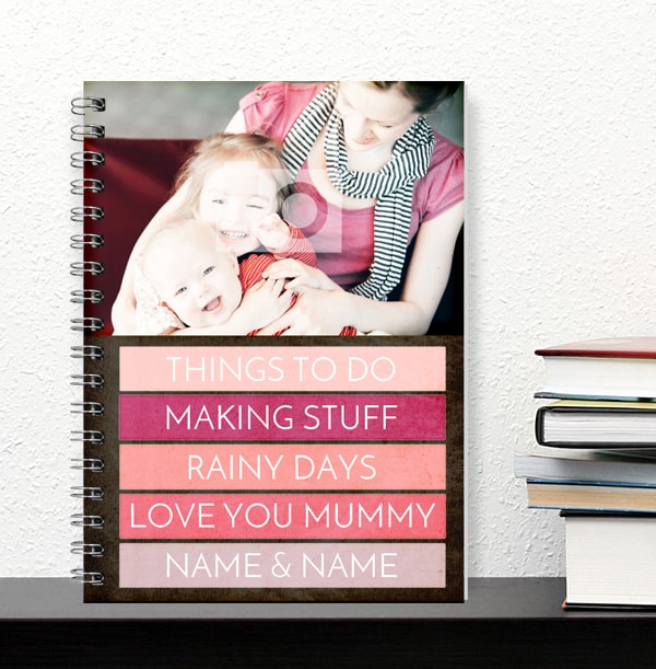 Personalised Quote & Photo Notebook For Mum