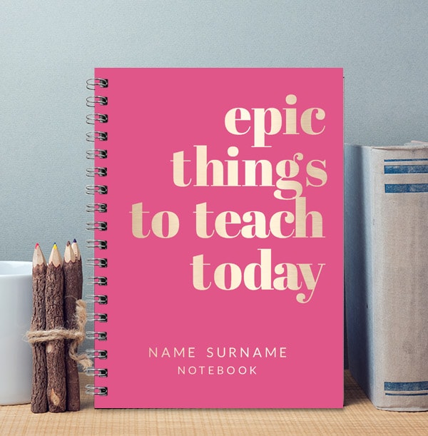 Epic Things To Teach Personalised Teacher Notebook