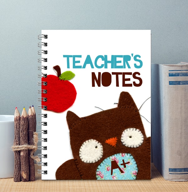 Personalised Owl Teacher Notebook