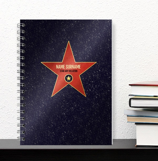 You're A Star Personalised Notebook - Relation