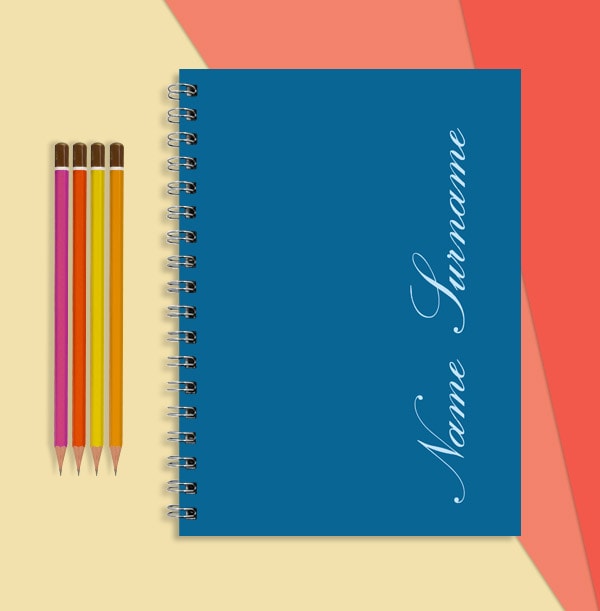 Plain Blue Notebook