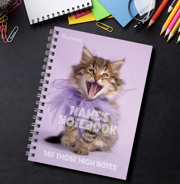 Rachael Hale Notebook - Hit those High Notes