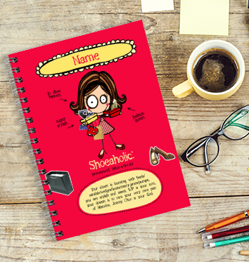 Definitely You Shoeaholic Notebook