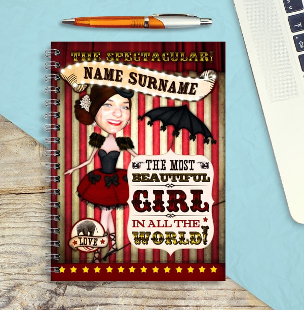 Spectacular Beautiful Girl Notebook