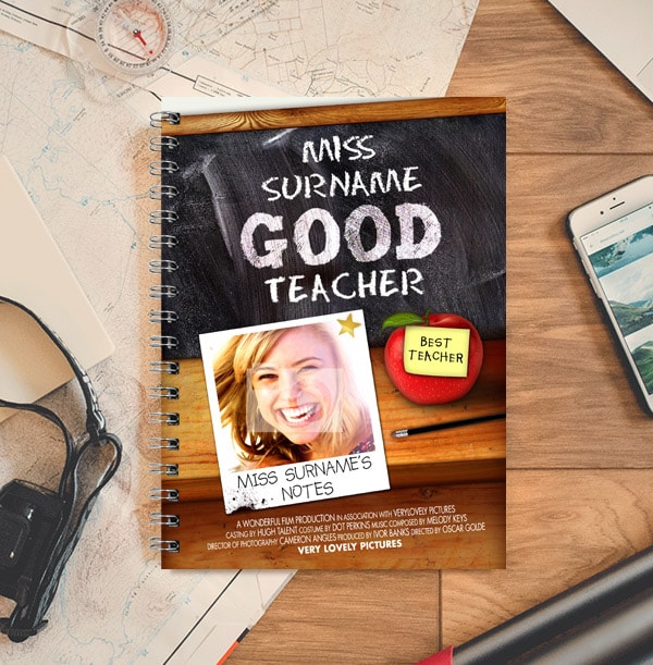 Spoof Good Teacher Photo Notebook