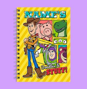 Photo of Personalised Name Toy Story Disney Notebook