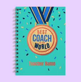Photo of Best Coach Medal Personalised Notebook