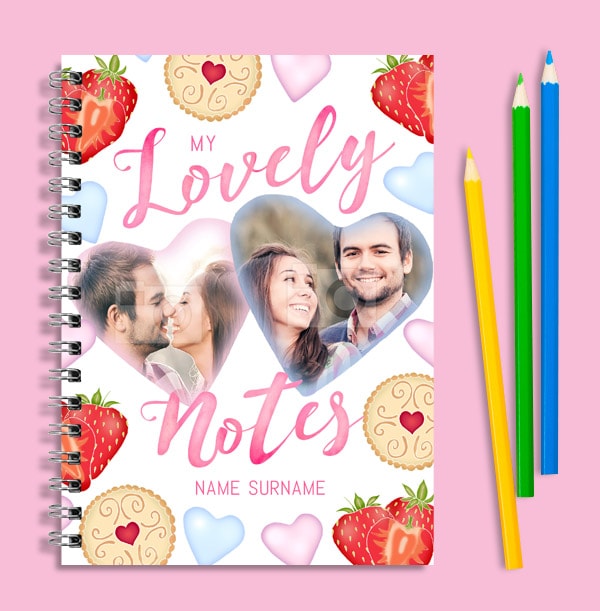 Sweet Treats Photo Upload Personalised Notebook - Sweet Life