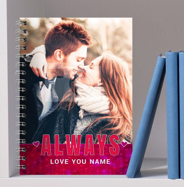 Romantic Always Love You Photo Notebook