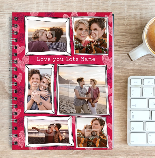 Love You Lots Multi Photo Notebook