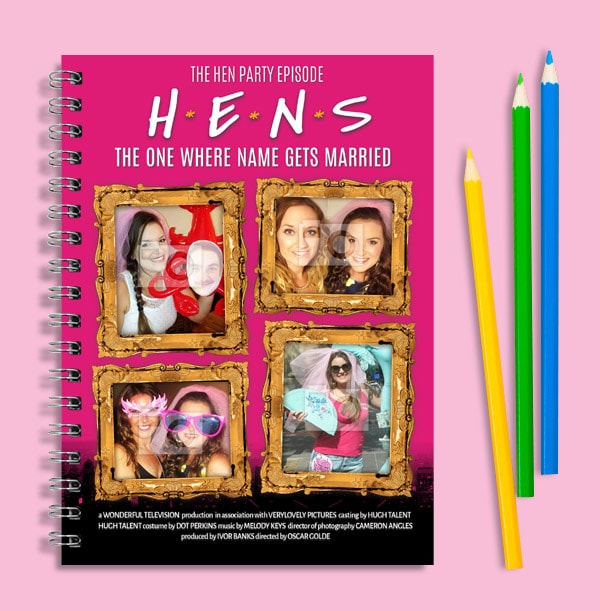 Spoof Friends Hen Party Planner Notebook