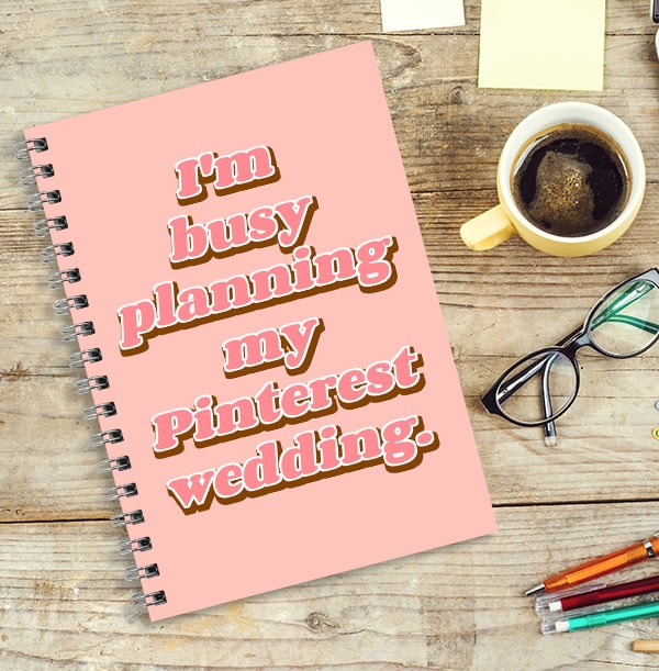Pinterest Wedding Planner Notebook