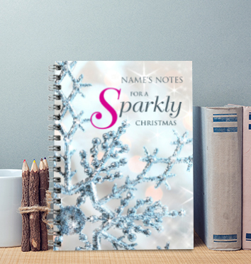Wishful Christmas Snowflake Notebook