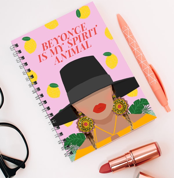 Beyonce Spirit Animal Personalised Notebook